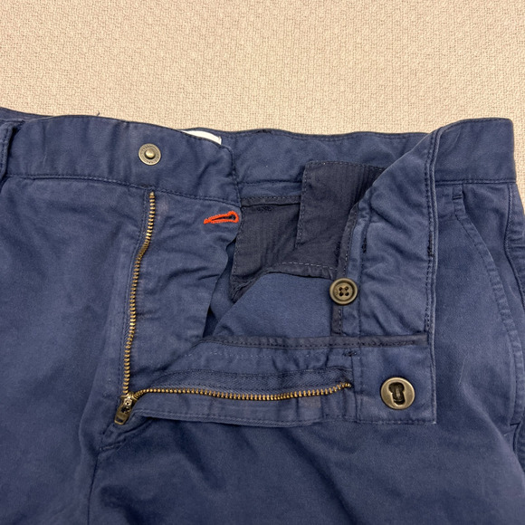 Spoke Build B Pants Mens 33x32 Navy Blue Chino Slim Straight Casual - Picture 6 of 11
